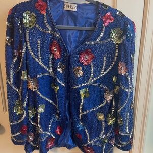 Vintage Beaded Sequin Cocktail Jacket